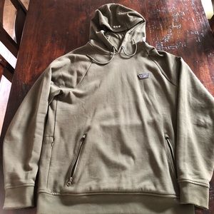 Army green Vans water repellent hoodie